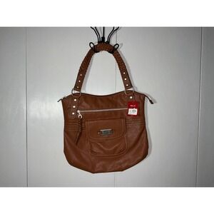 Relic Faux Leather Hobo Style Purse Braided Shoulder Straps Purse